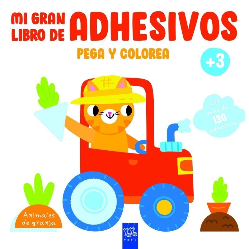 Mi gran libro de adhesivos pega y colore