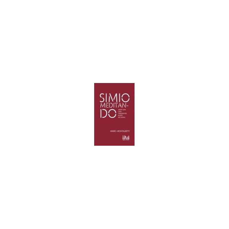 Simio meditando (ante una lata oxidada de aceite de oliva)