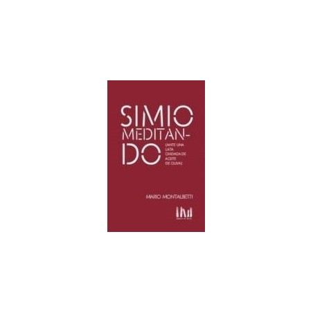 Simio meditando (ante una lata oxidada de aceite de oliva)