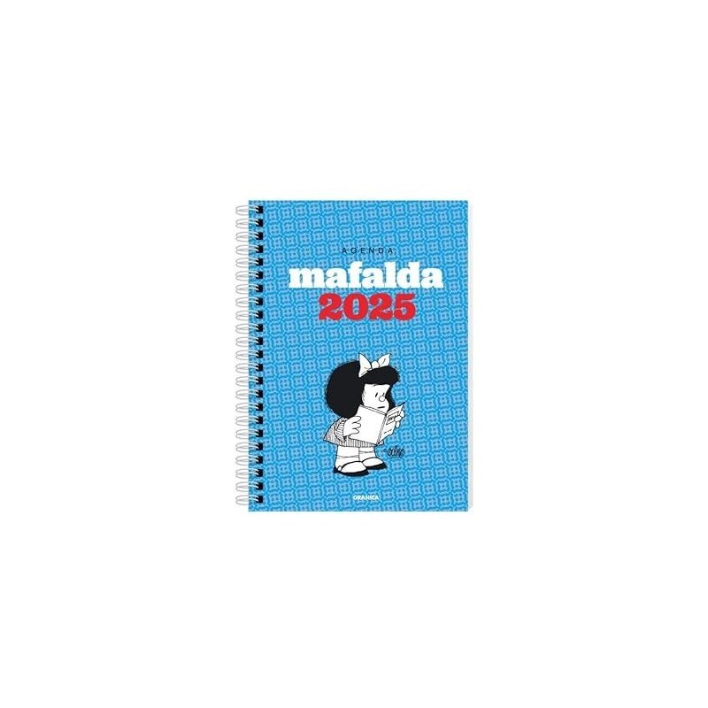 Agenda 2025 Mafalda módulos turquesa anillada
