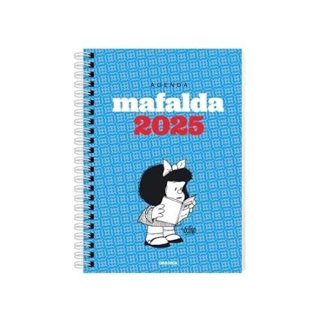 Agenda 2025 Mafalda módulos turquesa anillada