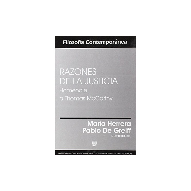 Razones de la justicia: homenaje a Thomas McCarthy