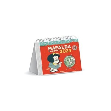 Mafalda 2024, Calendario Escritorio rojo