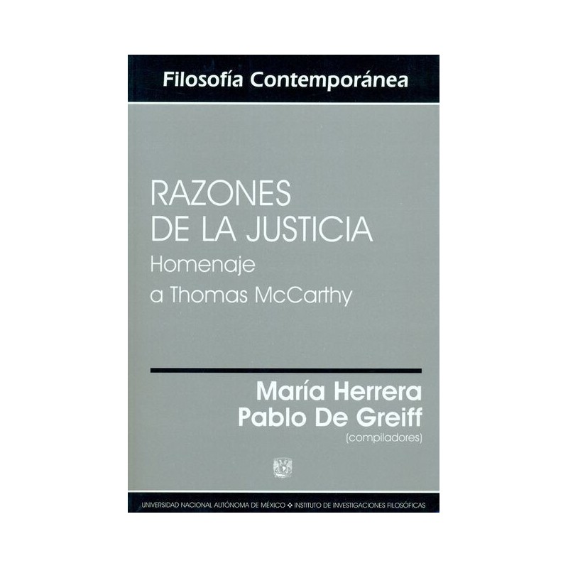 Razones de la justicia: homenaje a Thomas McCarthy