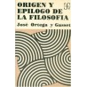 Origen y epílogo de la filosofía