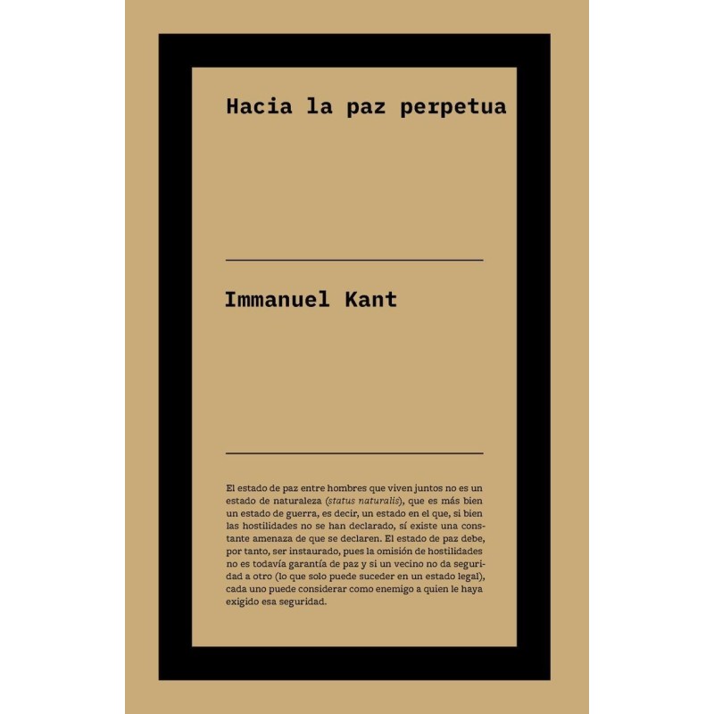 Hacia la paz perpetua