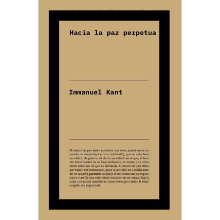 Hacia la paz perpetua