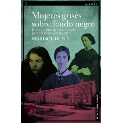 Mujeres grises sobre fondo negro