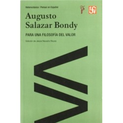 Para una filosofía del valor.