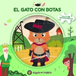 El gato con botas (Libro   3 puzles)