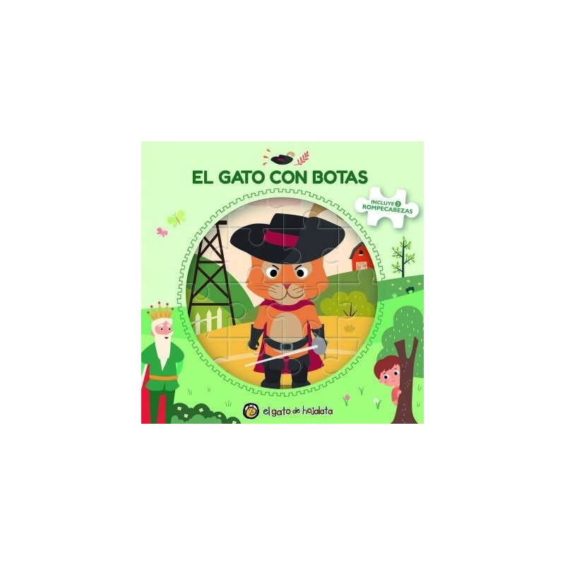 El gato con botas (Libro   3 puzles)