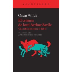 El crimen de lord Arthur Savile. Una reflexión sobre el deber