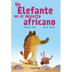 Un elefante en el desierto africano