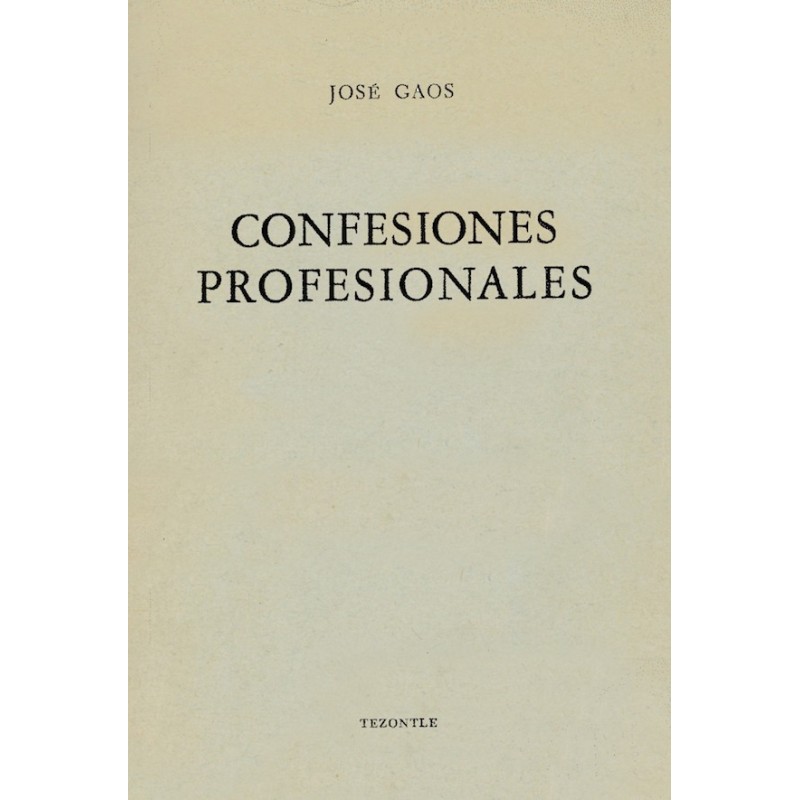 Confesiones profesionales