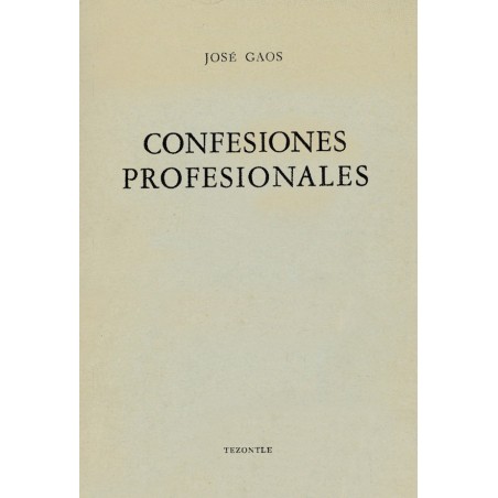 Confesiones profesionales
