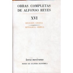 Obras completas. Tomo XVI. Religión griega y Mitología griega.