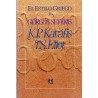 El estilo griego. Vol. I K. P. Kaváfis / T. S. Eliot