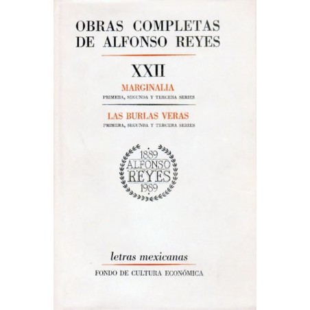 Obras completas. Tomo XXII. Marginalia y Las burlas veras.
