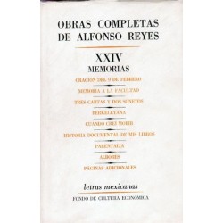 Obras completas. Tomo XXIV. Memorias.