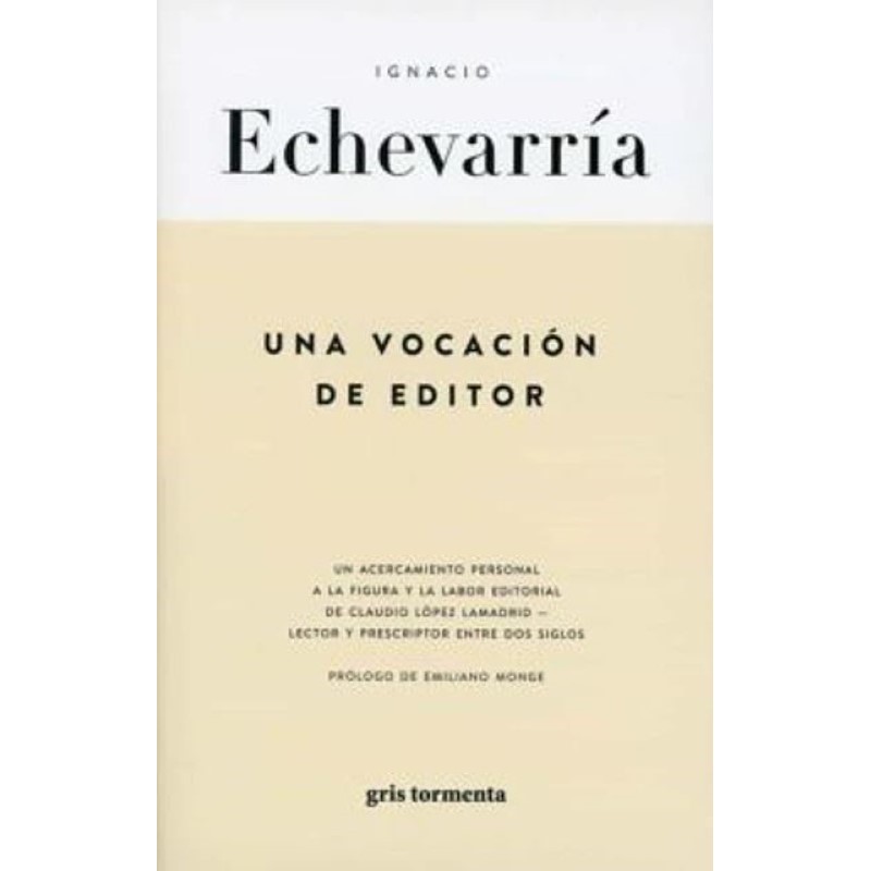 Una vocación de editor