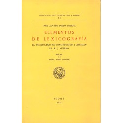 Elementos de lexicografía. El diccionario de contrucción y régimen