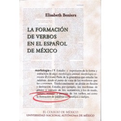 La formación de verbos en el español de México