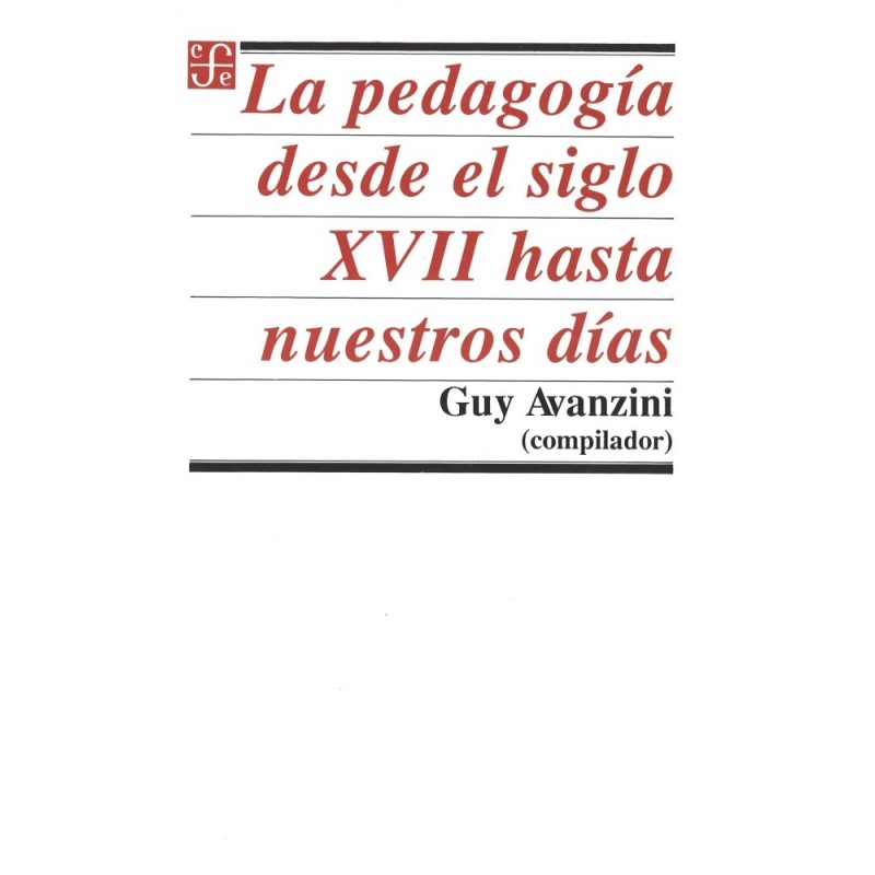 La pedagogía desde el siglo XVII hasta nuestros días