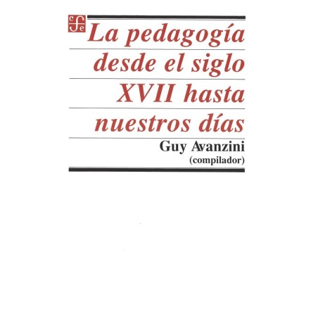 La pedagogía desde el siglo XVII hasta nuestros días