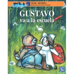 Gustavo va a la escuela.