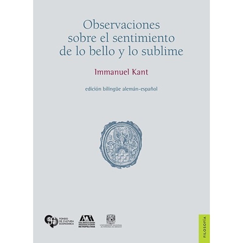Observaciones sobre el sentimiento de lo bello y lo sublime.