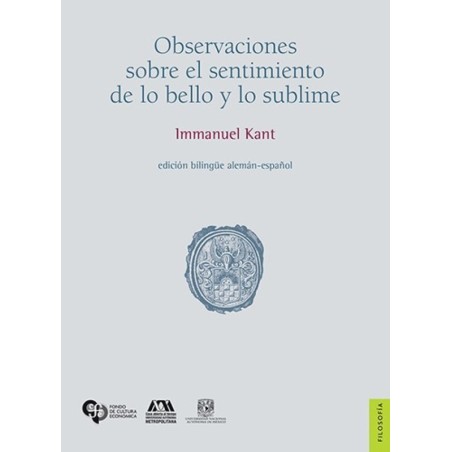 Observaciones sobre el sentimiento de lo bello y lo sublime.