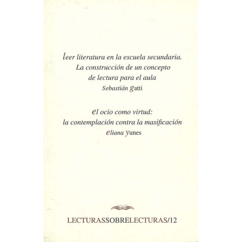 Leer literatura en la escuela secundaria