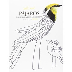 Pájaros para dibujar, pintar y colorear