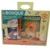 EL BOSQUE. Libro y cubos de juego multis