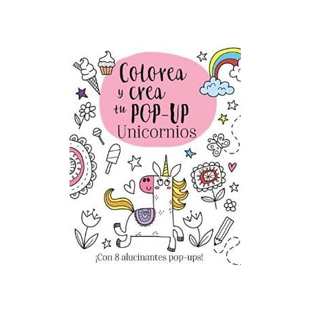 Colorea y crea tu pop-up. Unicornios
