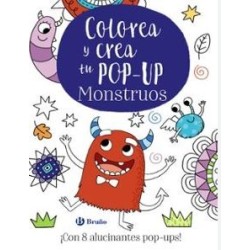 Colorea y crea tu pop-up. Monstruos