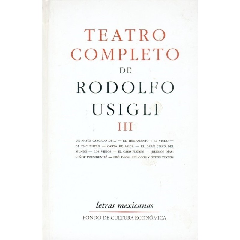 Teatro completo, III.