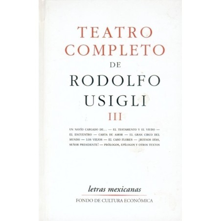 Teatro completo, III.