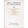 Obras completas de Alfonso Reyes VI. Capítulos de literatura española.