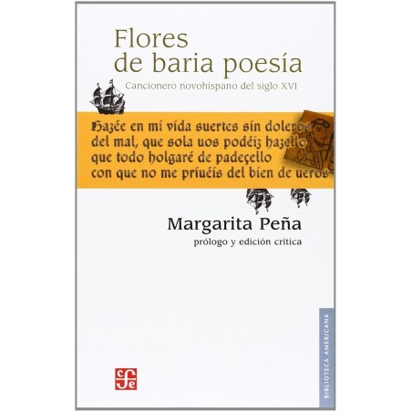 Flores de baria poesía: cancionero novohispano del siglo XVI