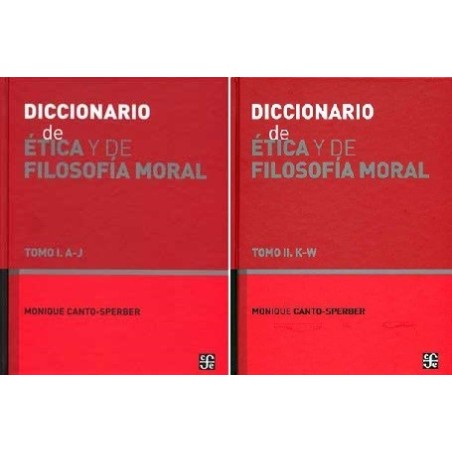 Diccionario de ética y filosofía moral 2 vols.