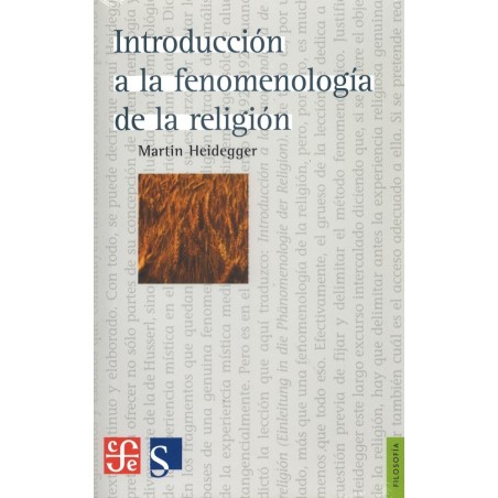 Introducción a la fenomenología de la religión